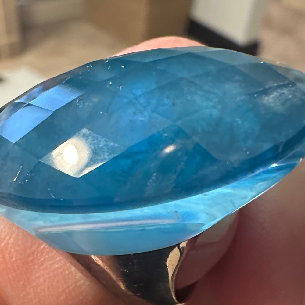 Gemstone ring . Size 8 - Picture 5 of 9